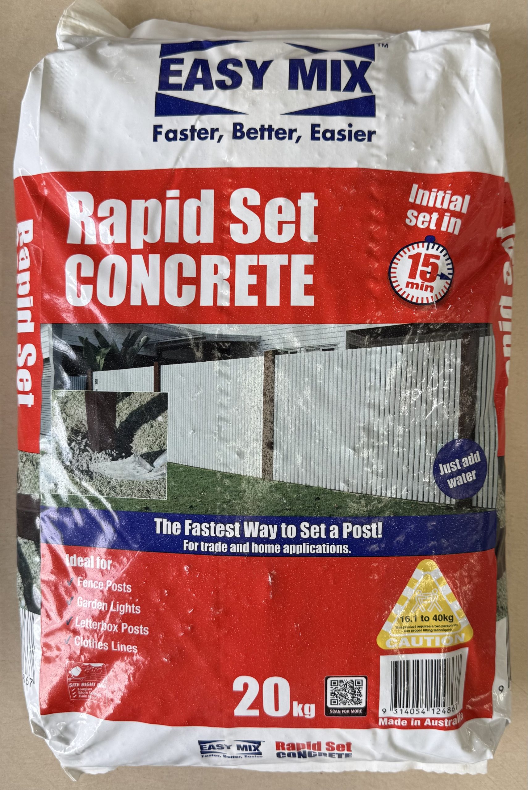 Easy Mix Rapid Set Concrete – 20KG Bag-image